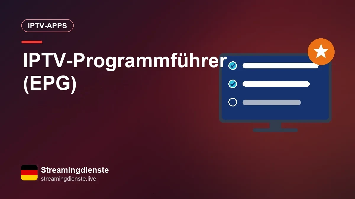 Programmführer (EPG) bei IPTV: Tipps für ein zuverlässiges TV-Programm Geöffneter Programmführer (EPG) einer IPTV-App auf dem Fernseher